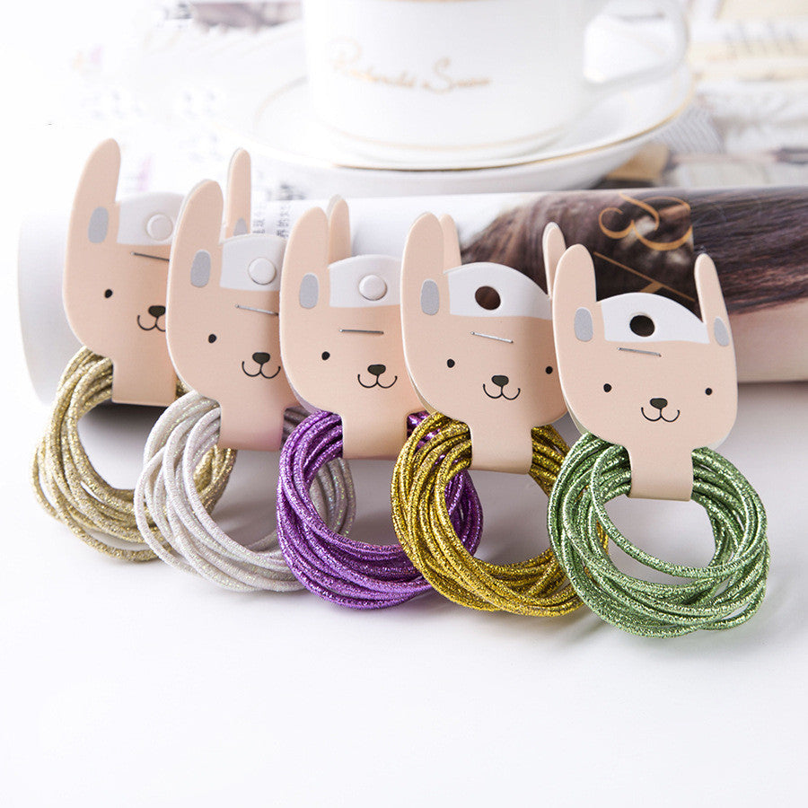 10 colored rubber bands for children