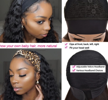 26” headband wig