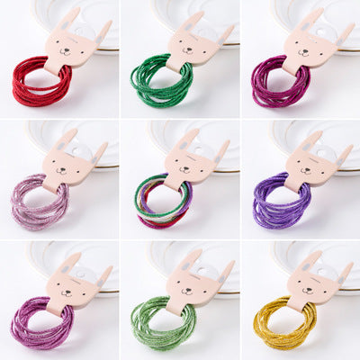 10 colored rubber bands for children